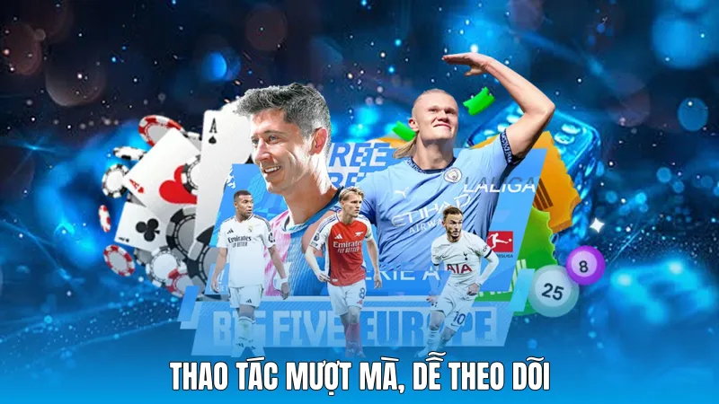 Thao tác mượt mà, dễ theo dõi