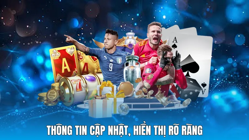 Thông tin cập nhật, hiển thị rõ ràng